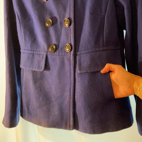 Apostrophe blue wool pea coat. Perfect condition! - Picture 3 of 4